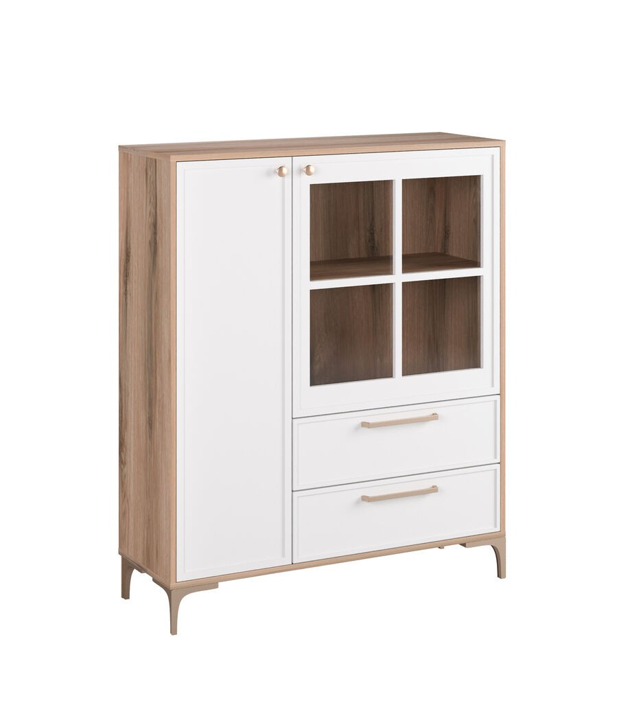 Мебел-Ви Витрина Алба 125 Бела