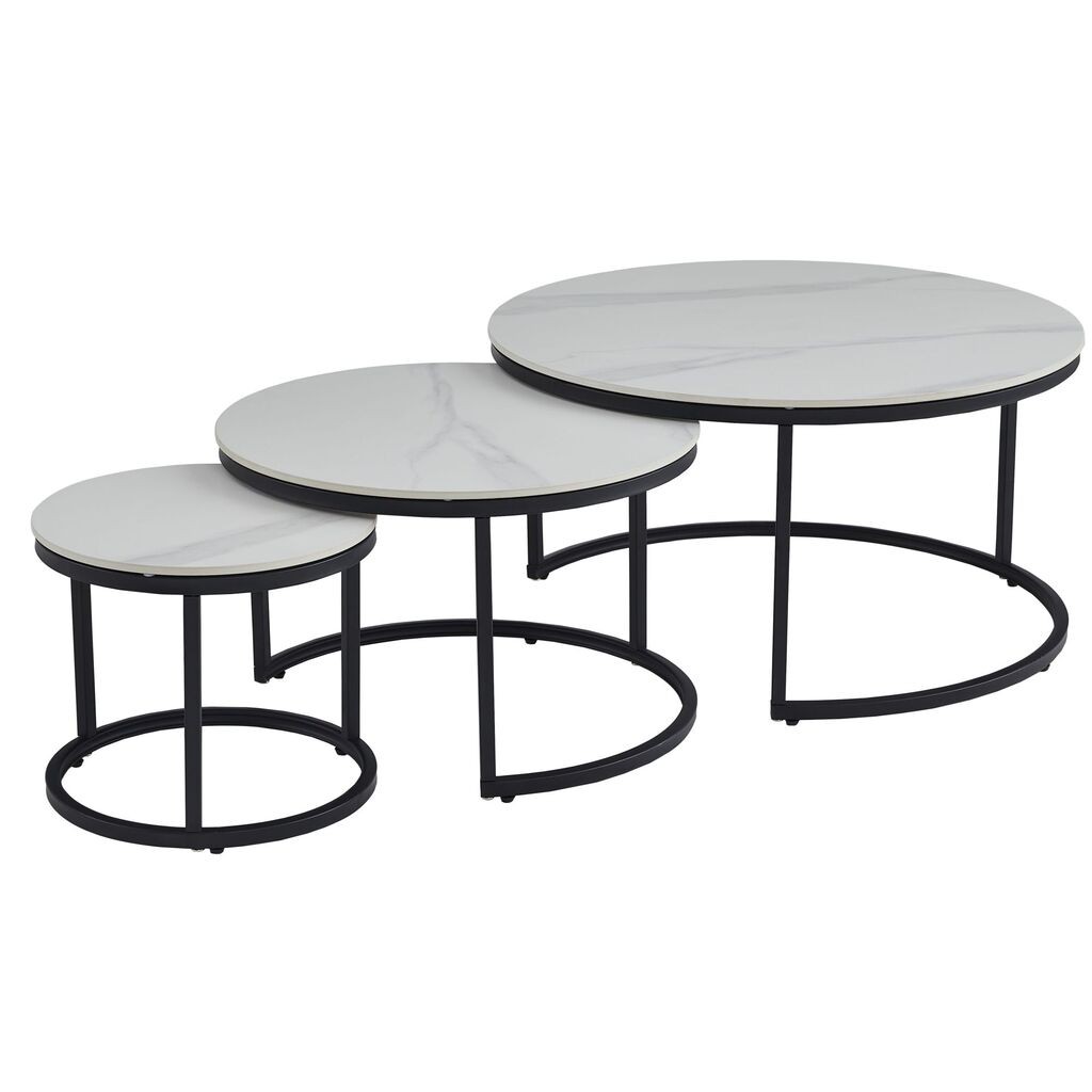 Мебел-Ви Клуб Маси Сет Моун 1 Бела-Сива