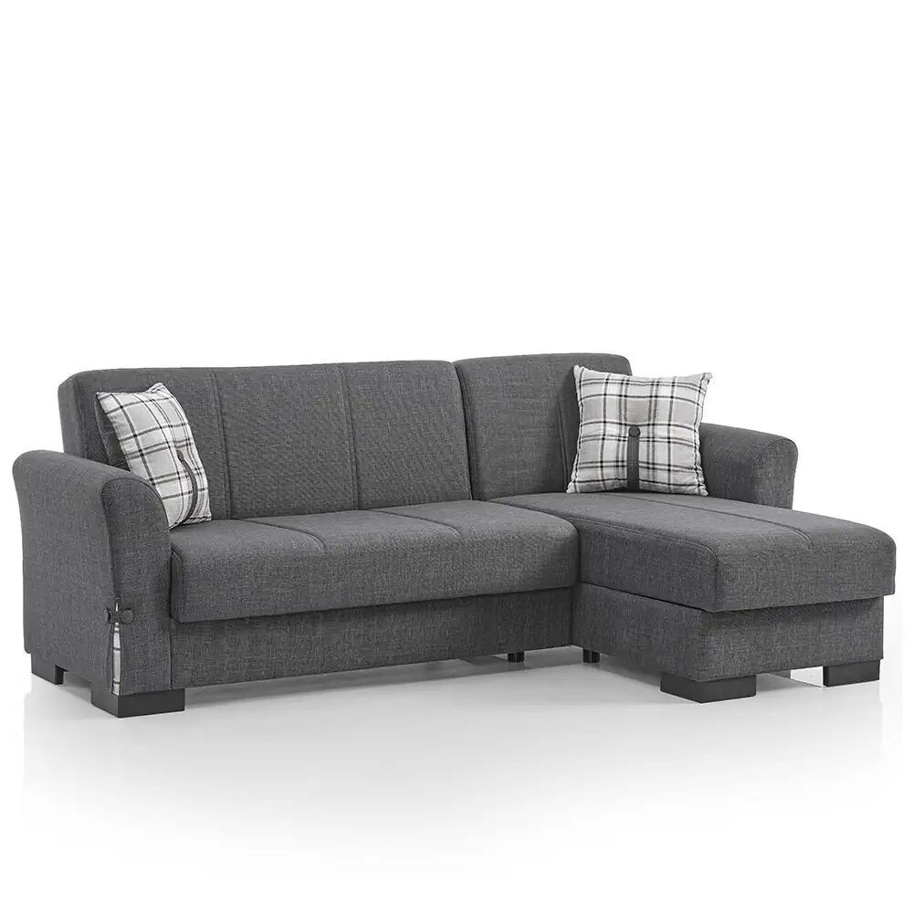 Мебел-Ви Аг Фламинго Сива Аголна Гарнитура