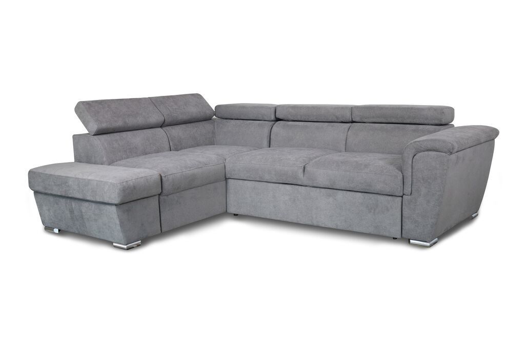 Мебел-Ви Аг Лондон Лева Сива Аголна Гарнитура