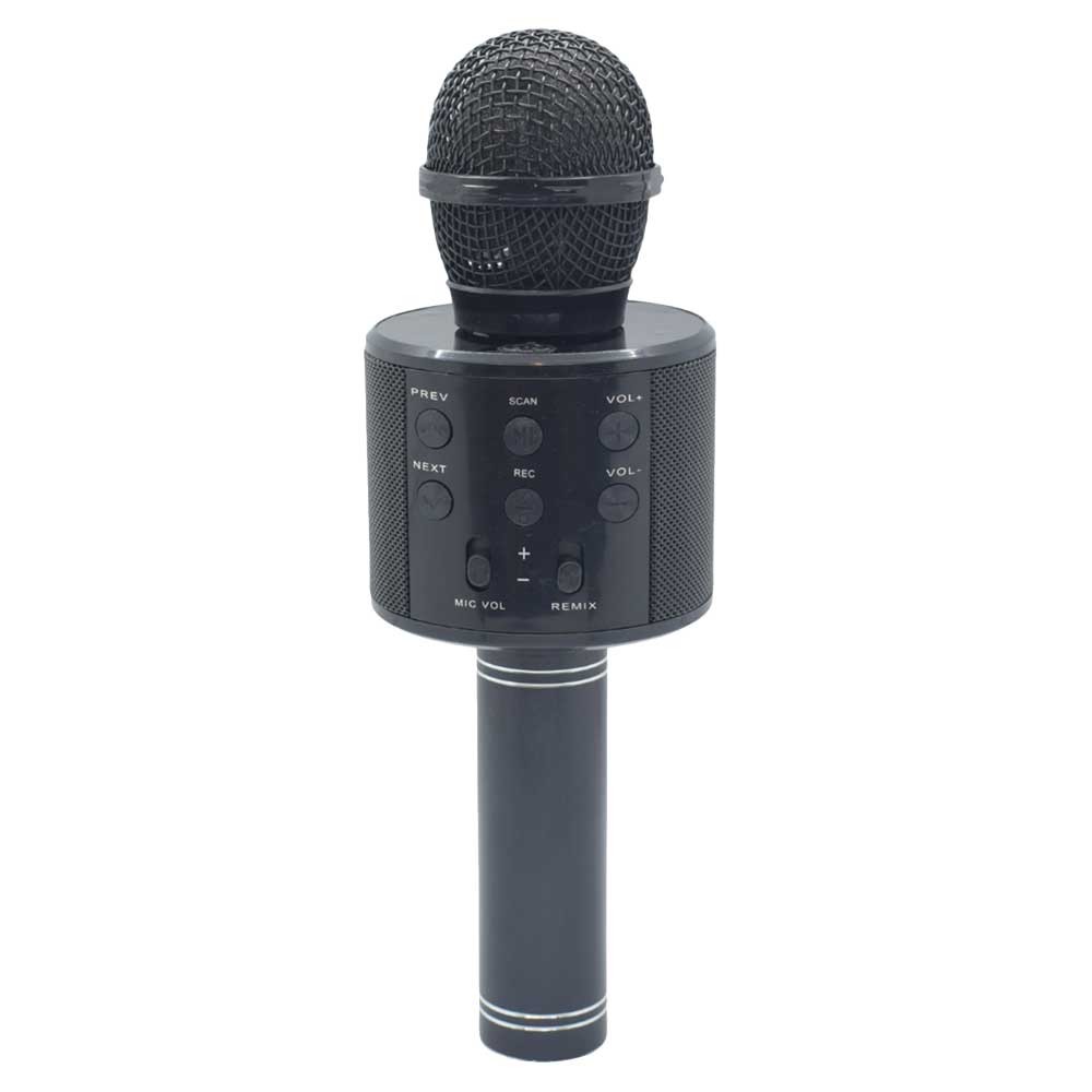 Караоке микрофон со вграден звучник - WS-858 - Црна