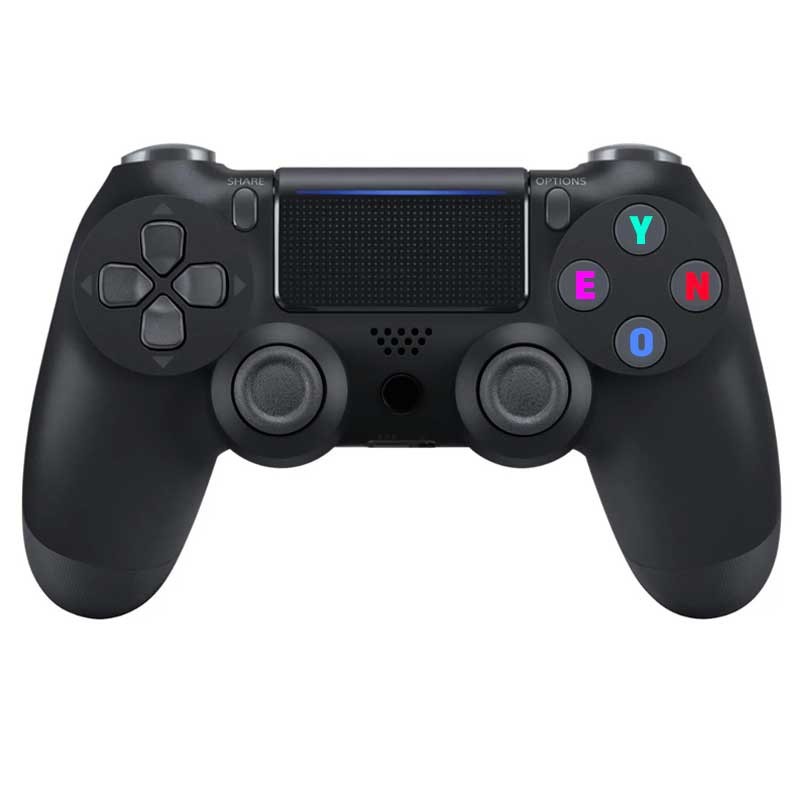 Безжичен контролер за PlayStation 4 - Double Motor Vibration 4 - Црна