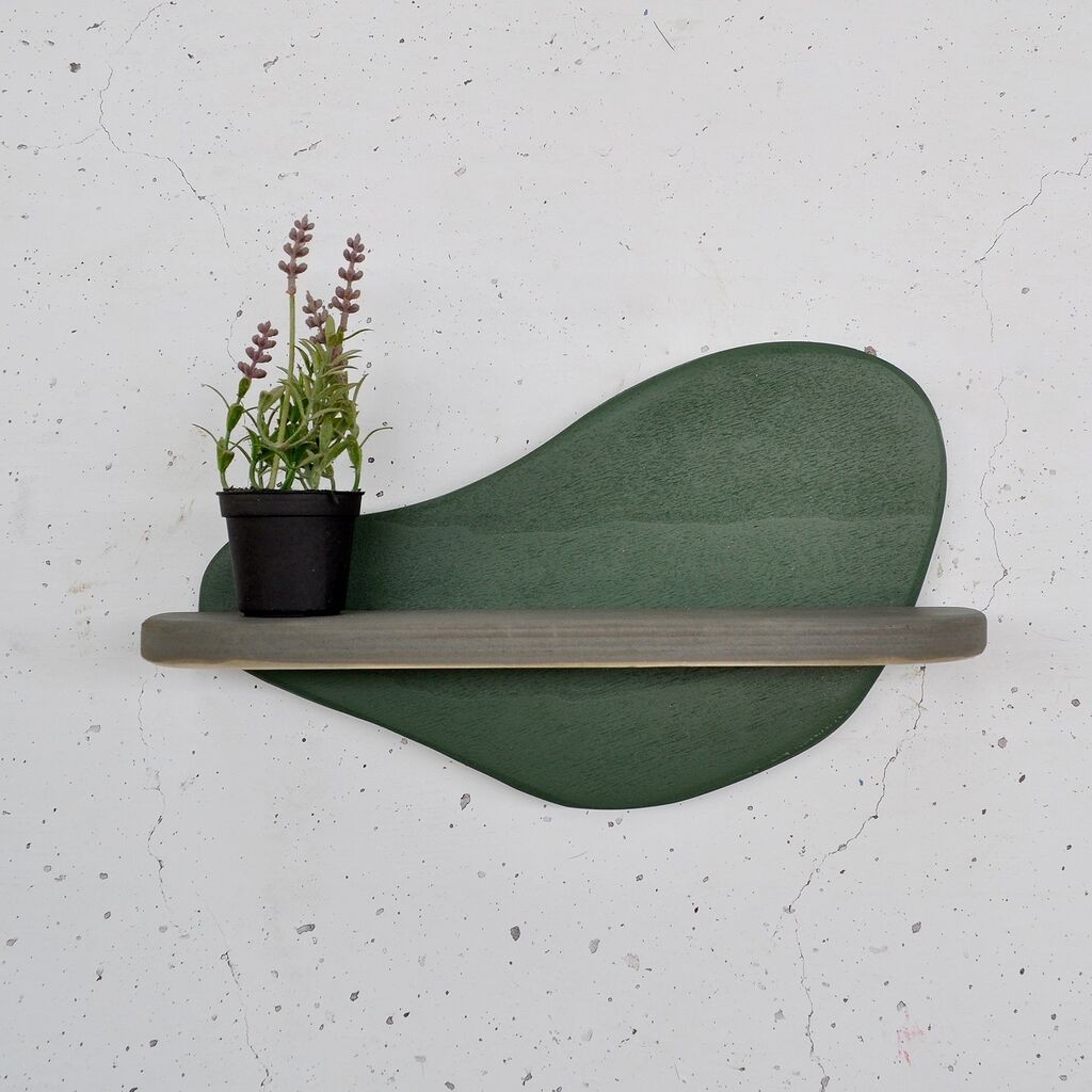 Dzидна полица Hanah Home Meh226, маслинеста