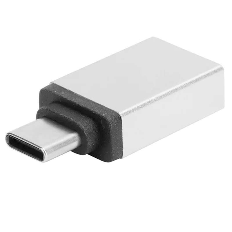 OTG адаптер - Type-C - Type-A - Сива
