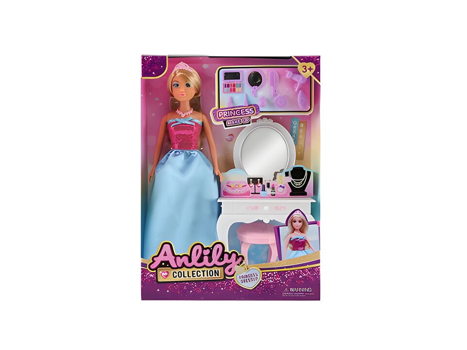 Кукла Анлили со маса за уредување