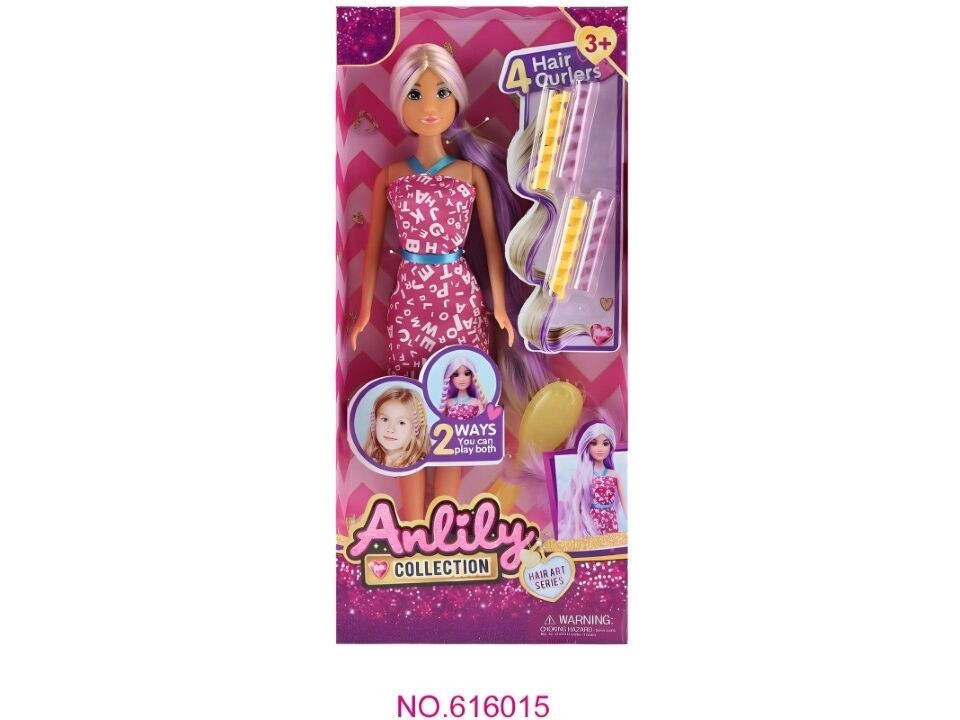 Кукла Анлили со додатоци за коса