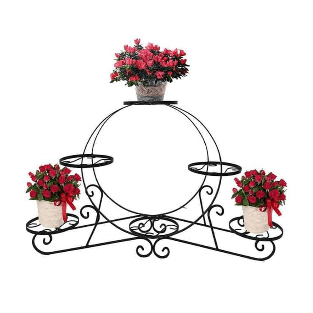 Држач За 6 Саксии Сталка 6 Круг Црна