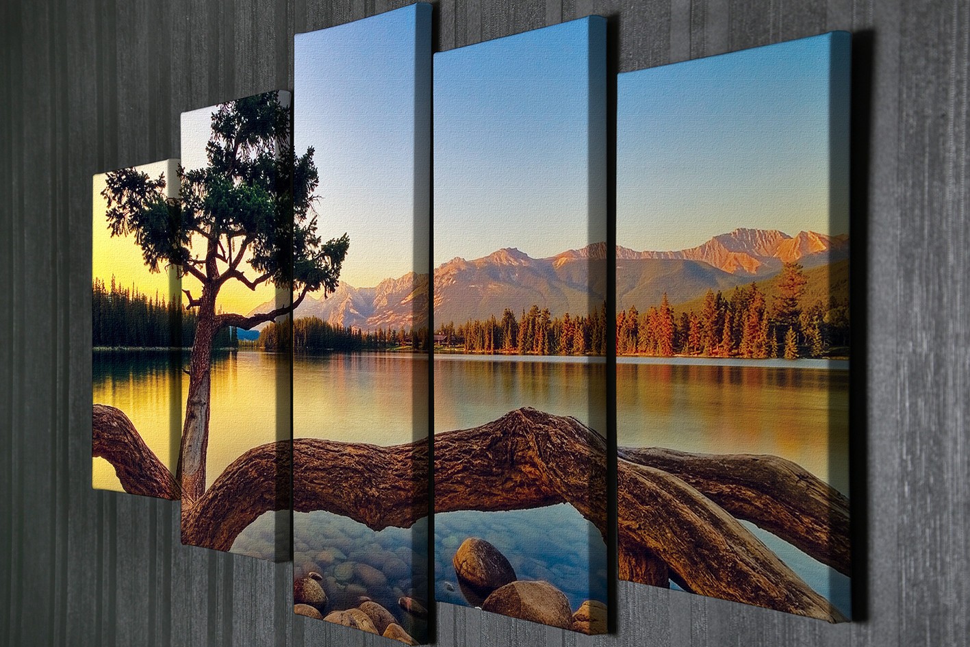 Слика на платно од 5 дела на Wallity