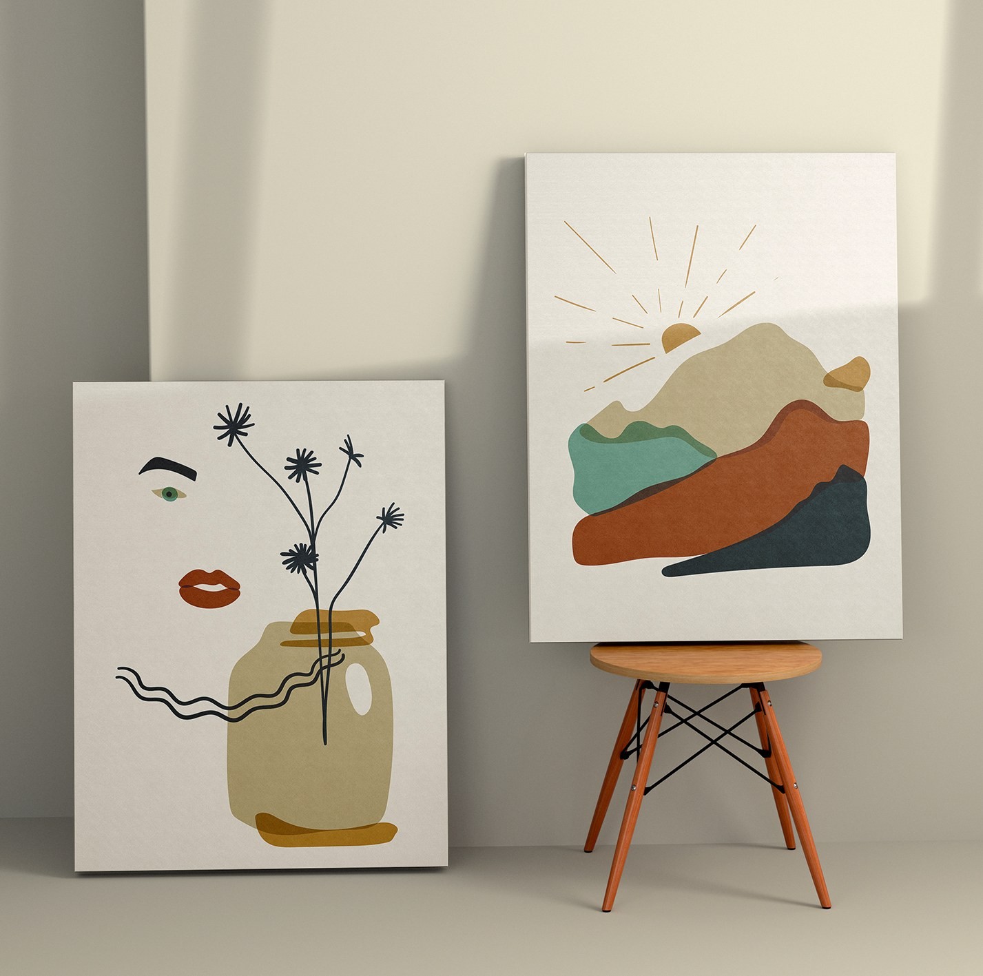 Слика на платно од Wallity во 2 дела