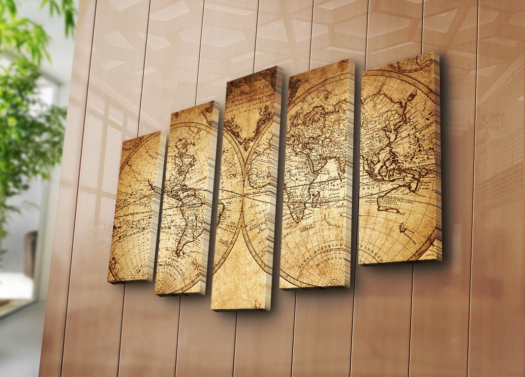 Слика на платно од 5 дела на Wallity