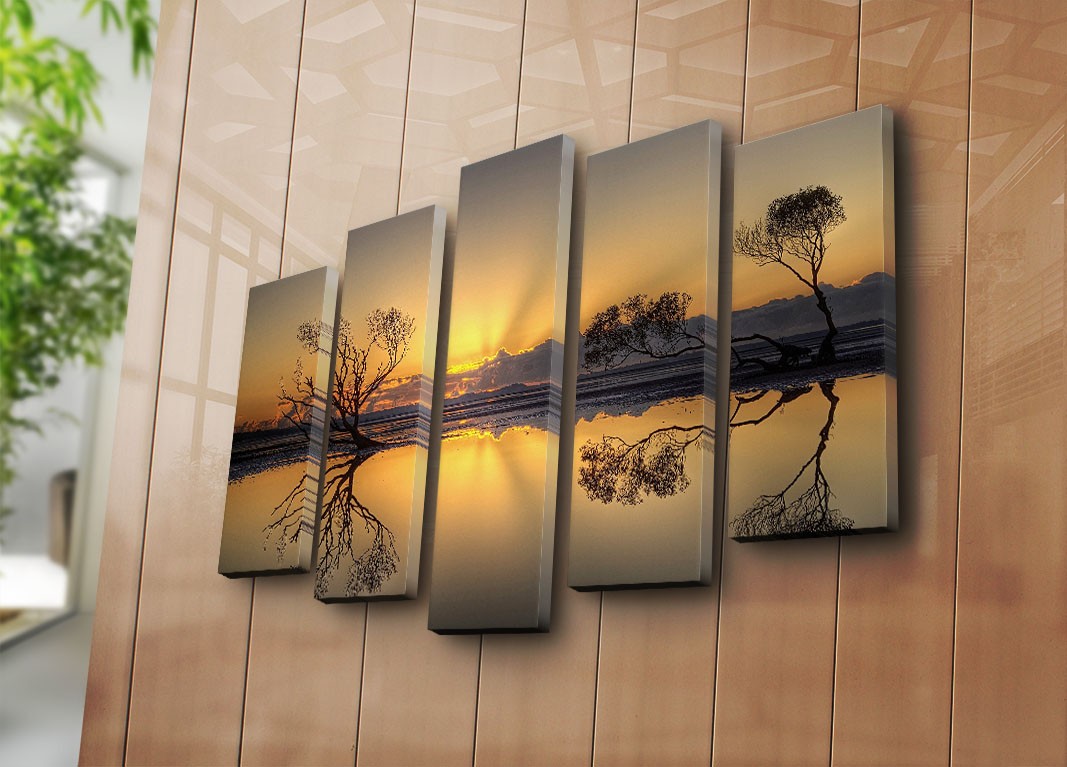 Слика на платно од 5 дела на Wallity