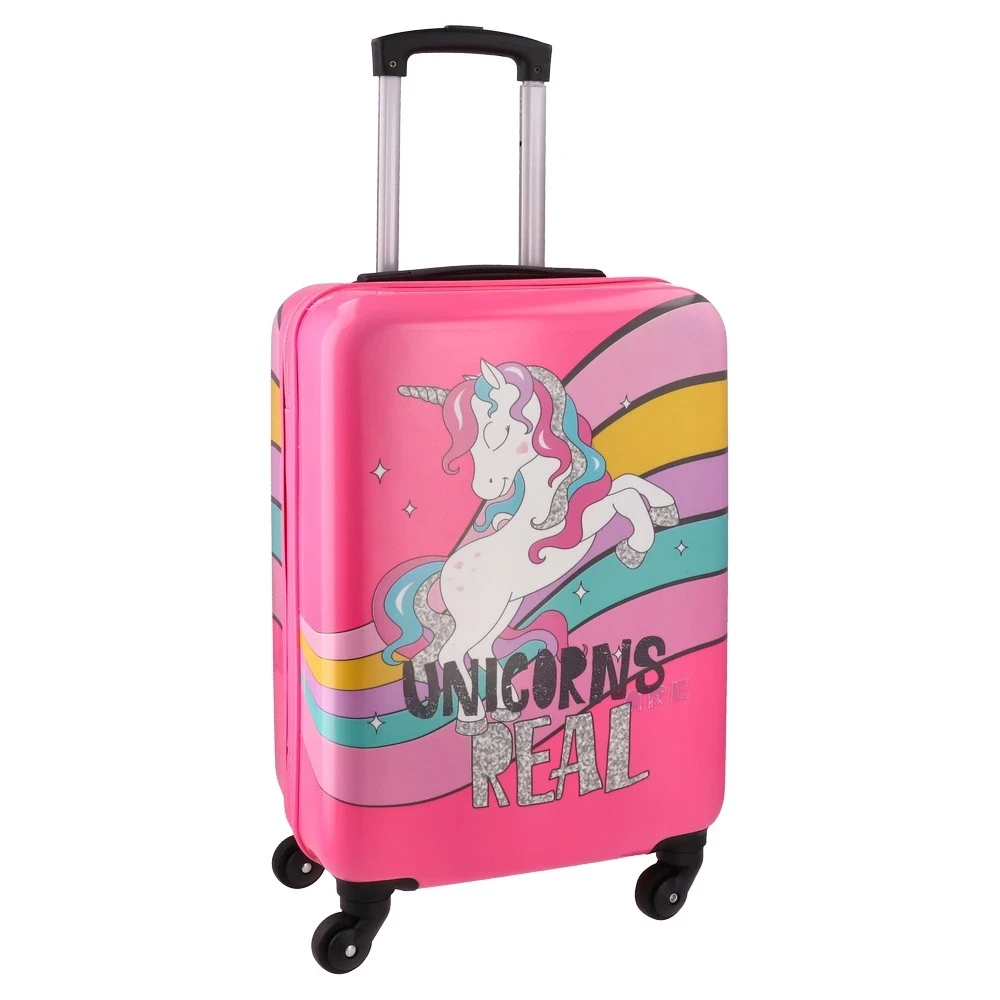 EMPIRE Детски куфер Unicorn Rimini, 20“, Пинк