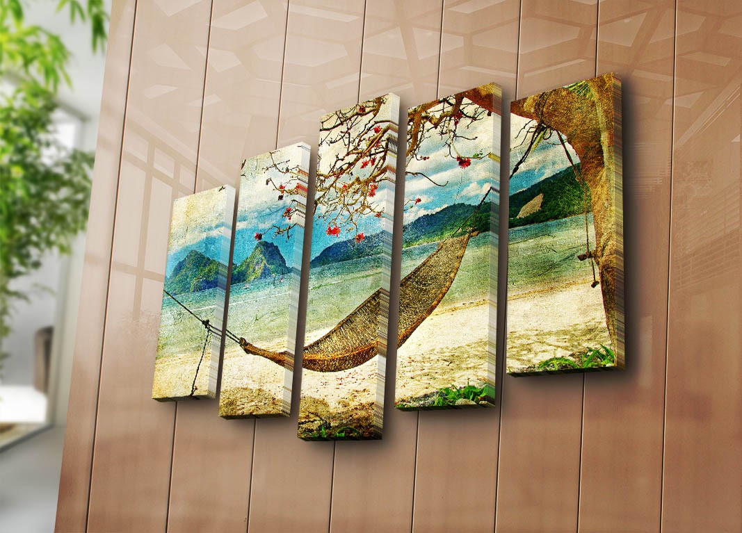 Слика на платно од 5 дела на Wallity