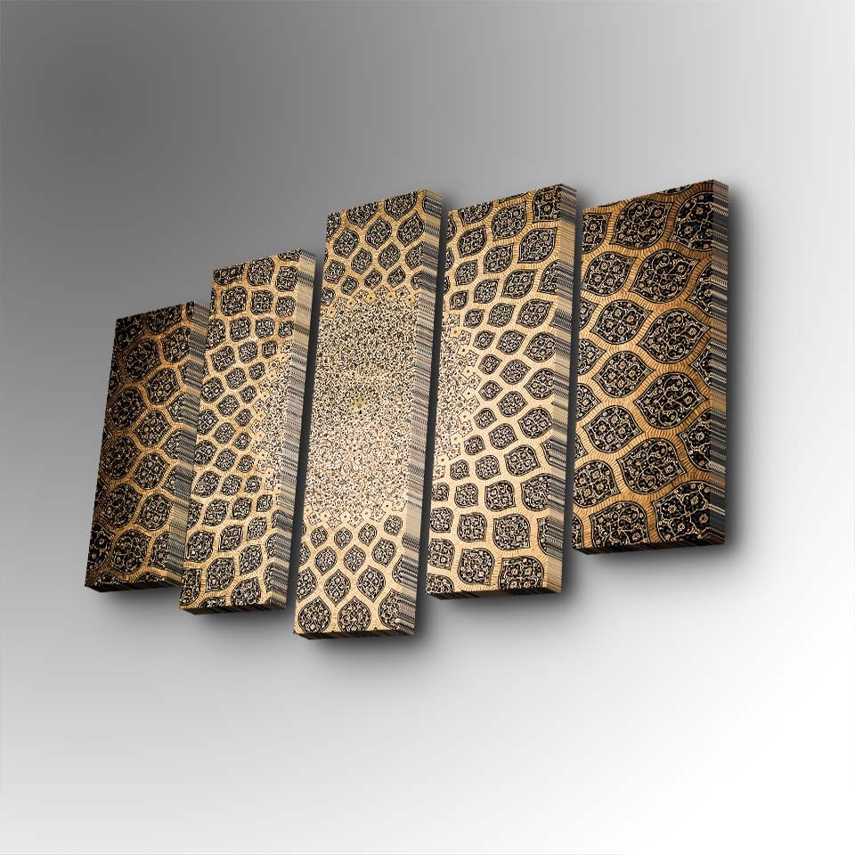 Слика на платно од 5 дела на Wallity