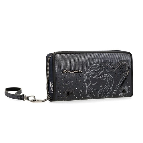 ANEKKE Паричник, 1 Патент, 5 Прегради, Hollywood Studio, 38759-908, 20x10x2цм, Црна