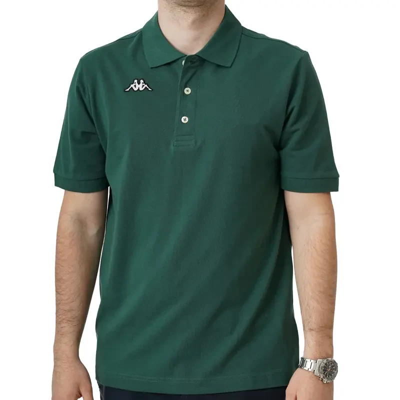 Лого за машка поло маица Kappa Шарас, маслиново