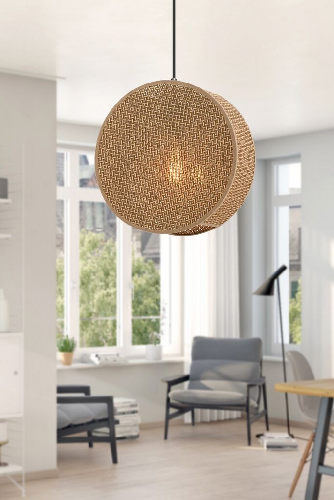 Голем тапан Opviq Luster, 35x9 см, беж-црна