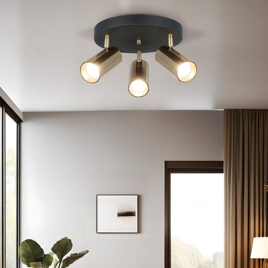 Opviq Luster Oktano-52-23, O6, 12cm, IP20 Злато-црна