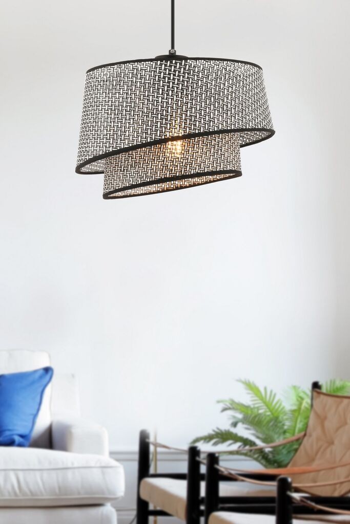 Лустер Opviq Barette Hazeran, 32x32 см, црн