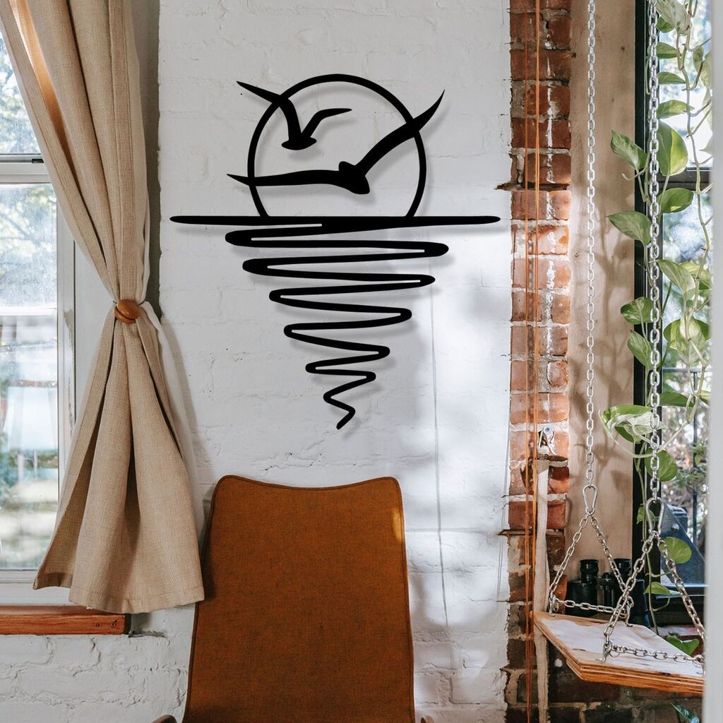 Wallity декорација за dzид Носталгија, 51x54.5 см, црна