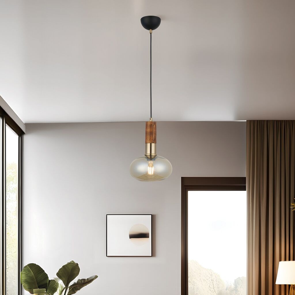 Opviq Luster Hena-52-01, O19, 11,5 см, IP20 црно-кафеава