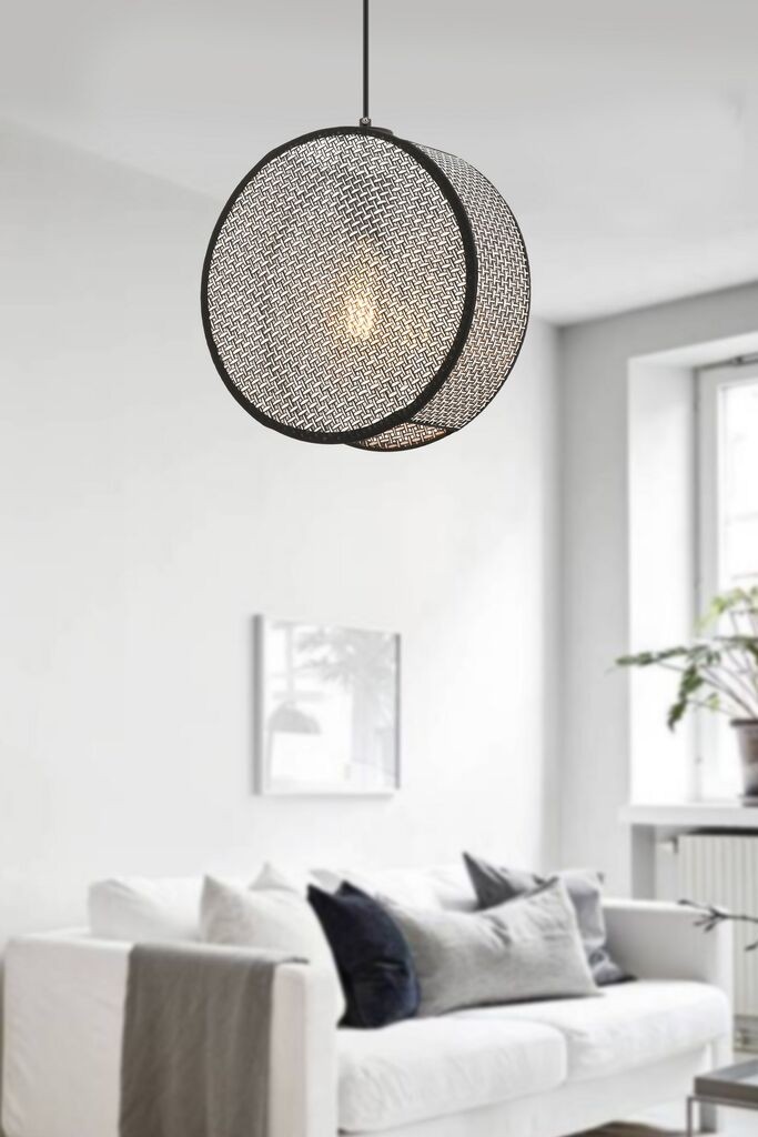 Голем тапан Opviq Luster, 35x9 см, беж-црна