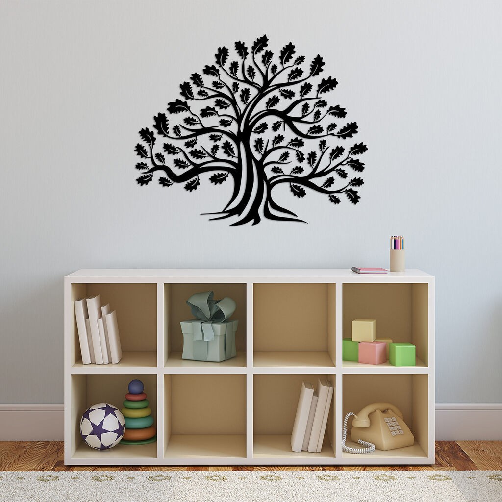 Wallity dzидна декорација Монументално дрво 1, 70x57 см, црна