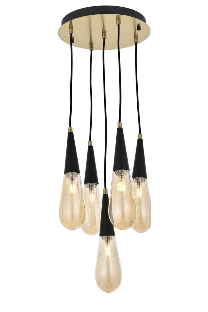 Opviq Luster AV-4236-5ET, 90x33cm, IP20, 220V-240V, златно-црни бои