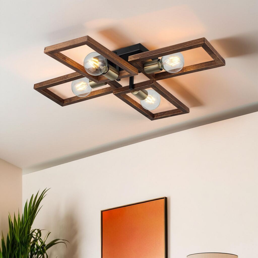 Opviq Luster Era-73-14, 13x20x3cm, 12cm, IP20 Кафеаво-црна