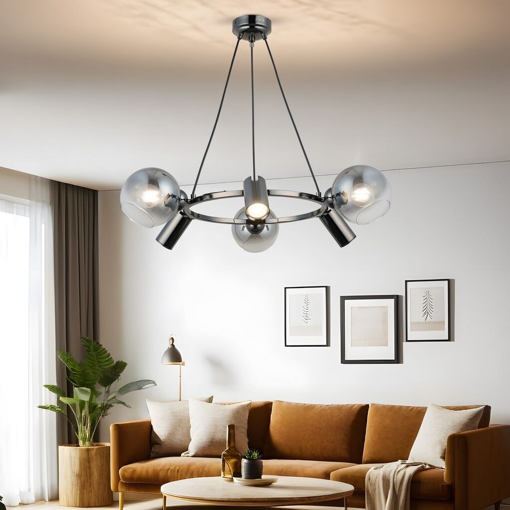 Opviq Luster Zerde-87-06, O14, 12 см, IP20 сребрена боја