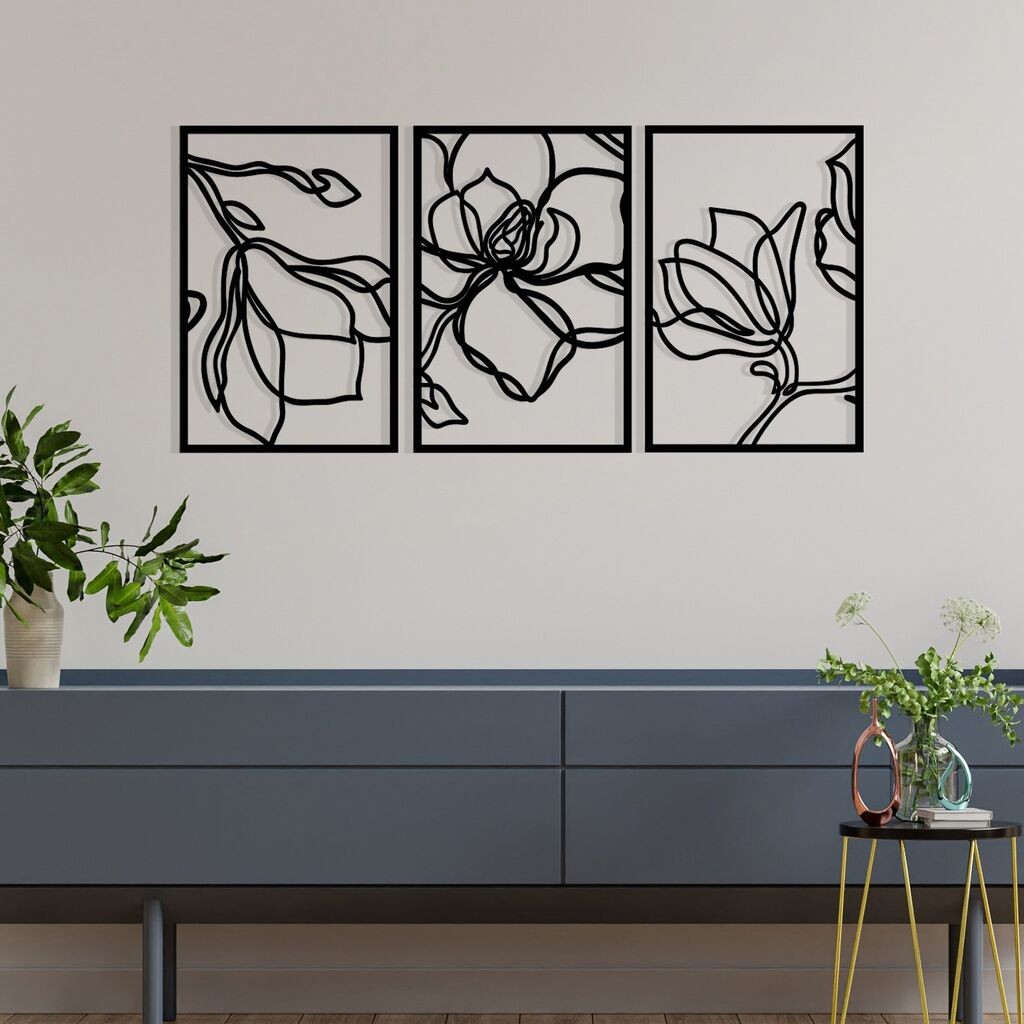 Wallity dzидна декорација Adda, 120x56,5 см, црна