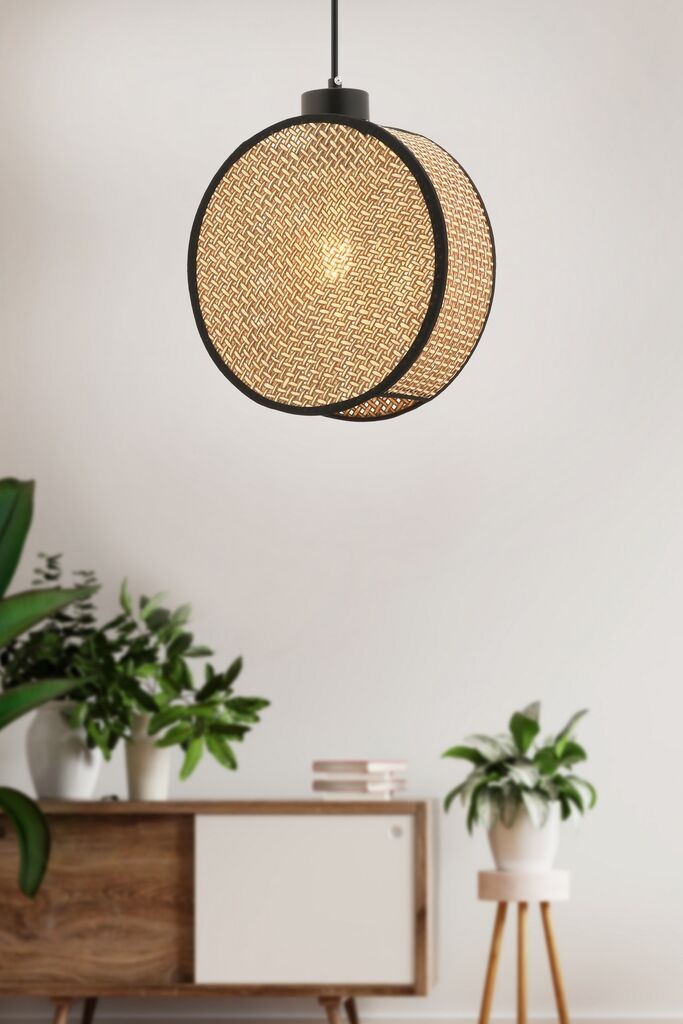 Opviq Luster барабан, 24x9 см, беж-црн