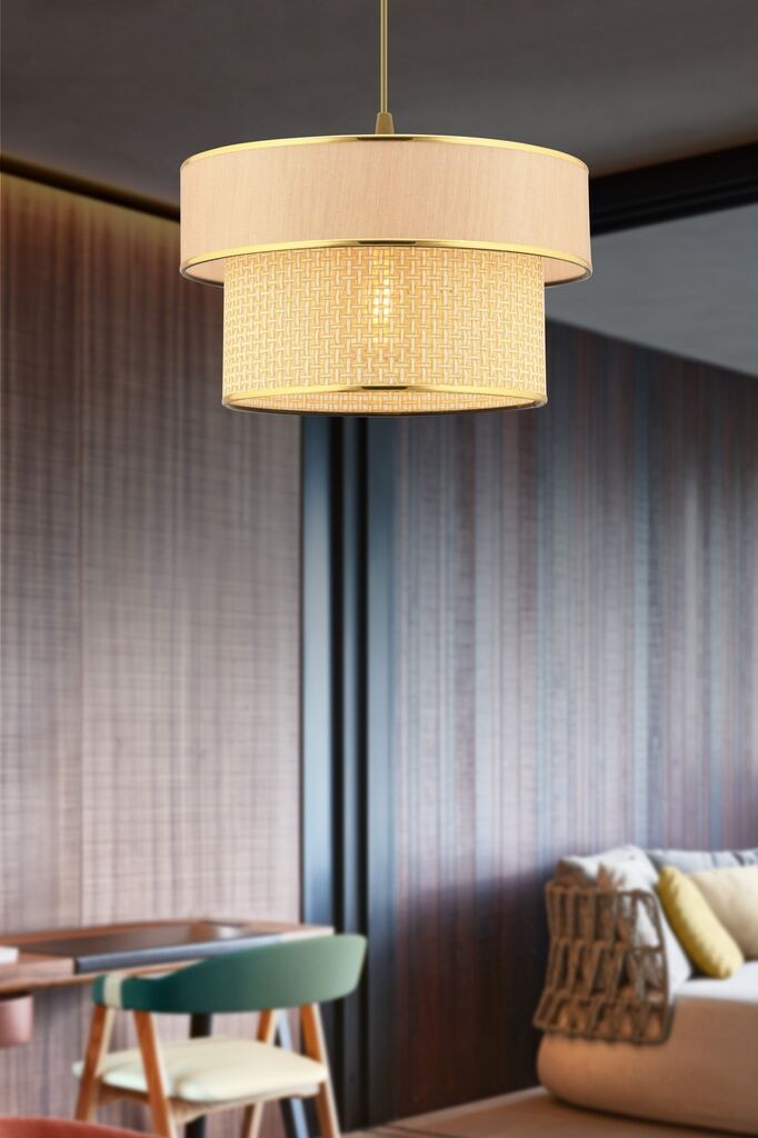 Лустер Opviq Ero Hazeran, 30x30cm, беж-златна боја