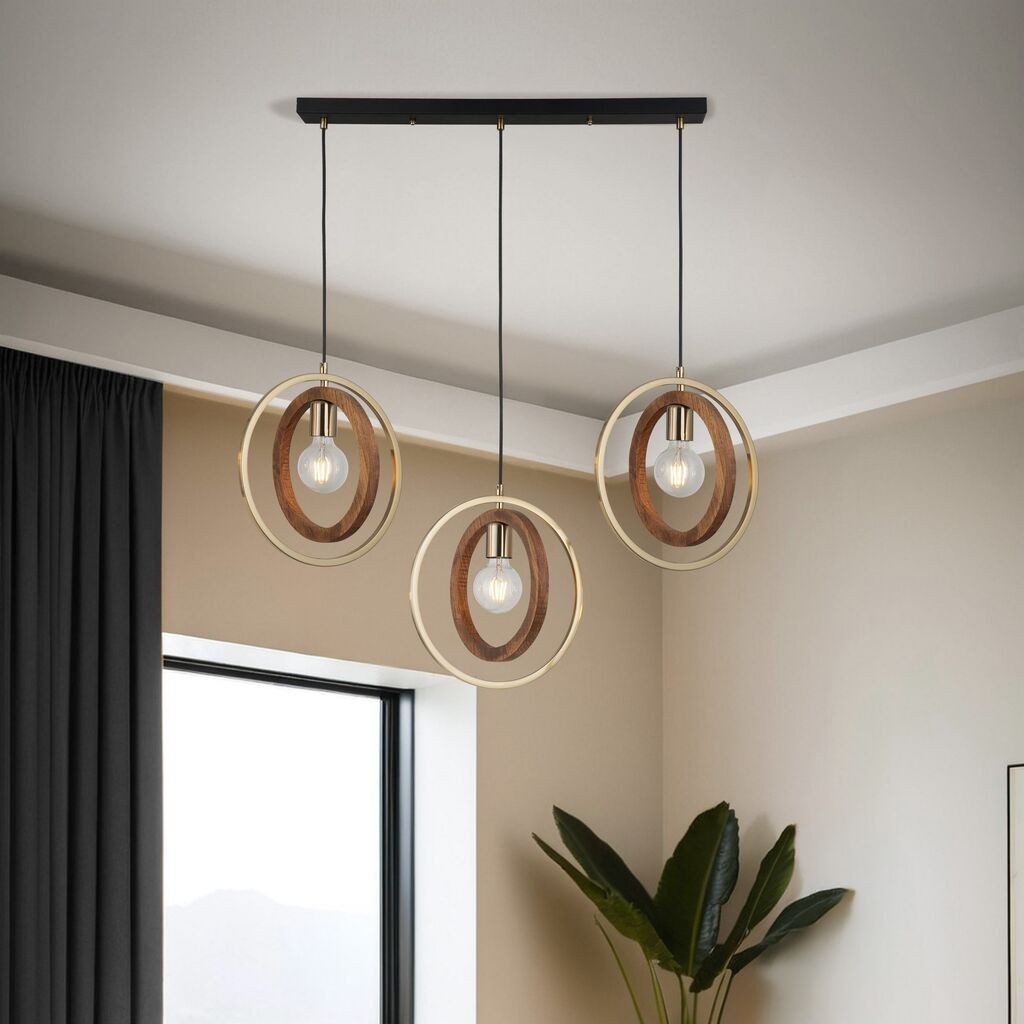 Opviq Luster Feno-52-03, 70x6x2.5cm, 45-180cm, IP20 Кафеаво-златна боја