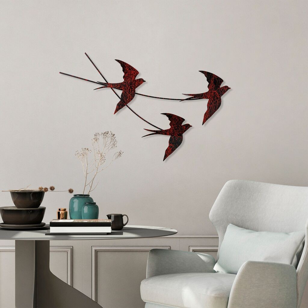 Wallity декорација за dzид Wallow, 42x70 см, црна