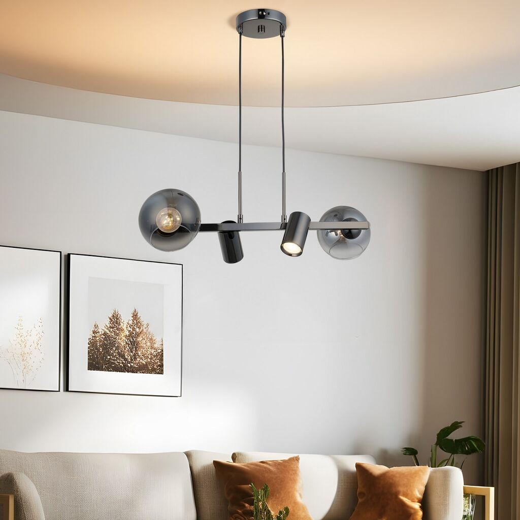 Opviq Luster Zerde-87-04, O14, 12 см, IP20 Антрацит