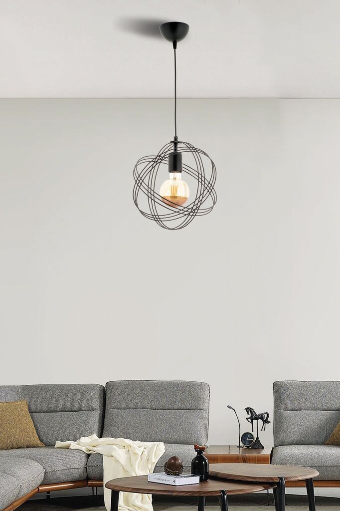 Opviq Luster Sheldon, 26 см, IP20, црна