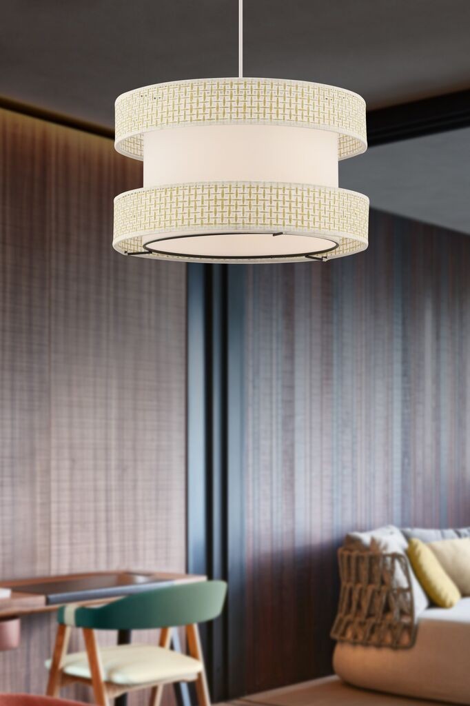 Opviq Luster Halo, 40x40 см, кремасто-бела