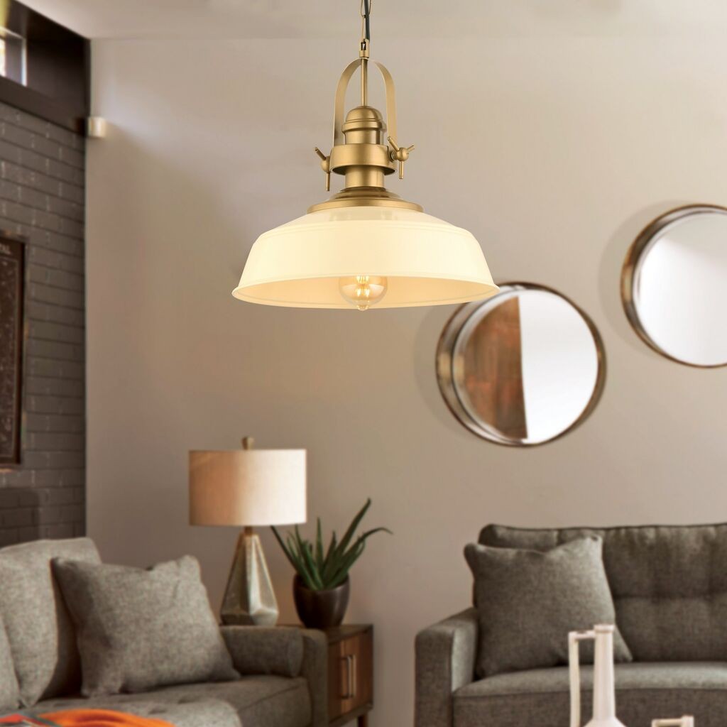 Opviq Luster YM-10, O35, 30cm, IP20, крем-златна боја