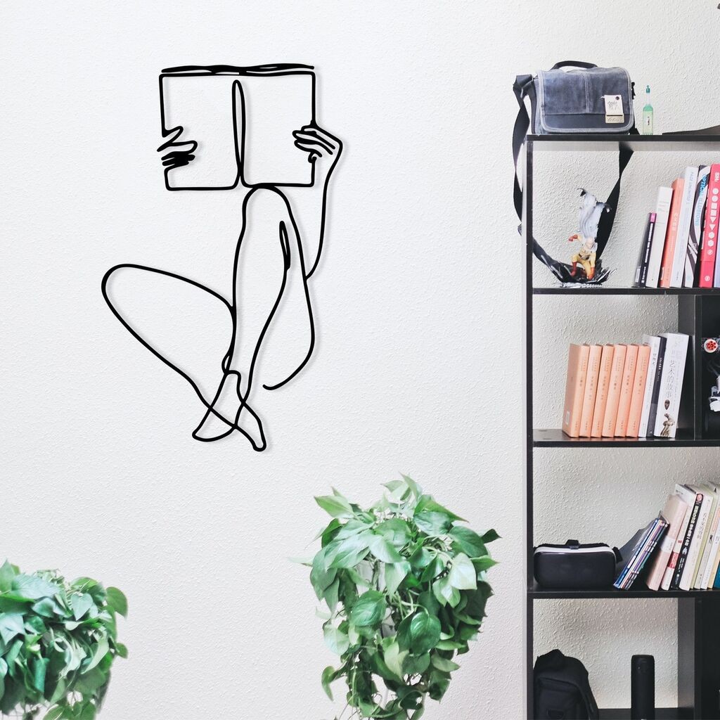 Wallity декорација за dzид Adios, 37,5x60 см, црна