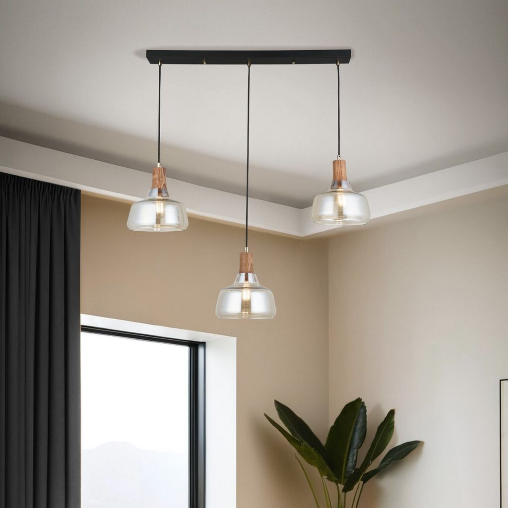 Opviq Luster Ace-52-03, O20, 14 см, IP20 црно-кафеава