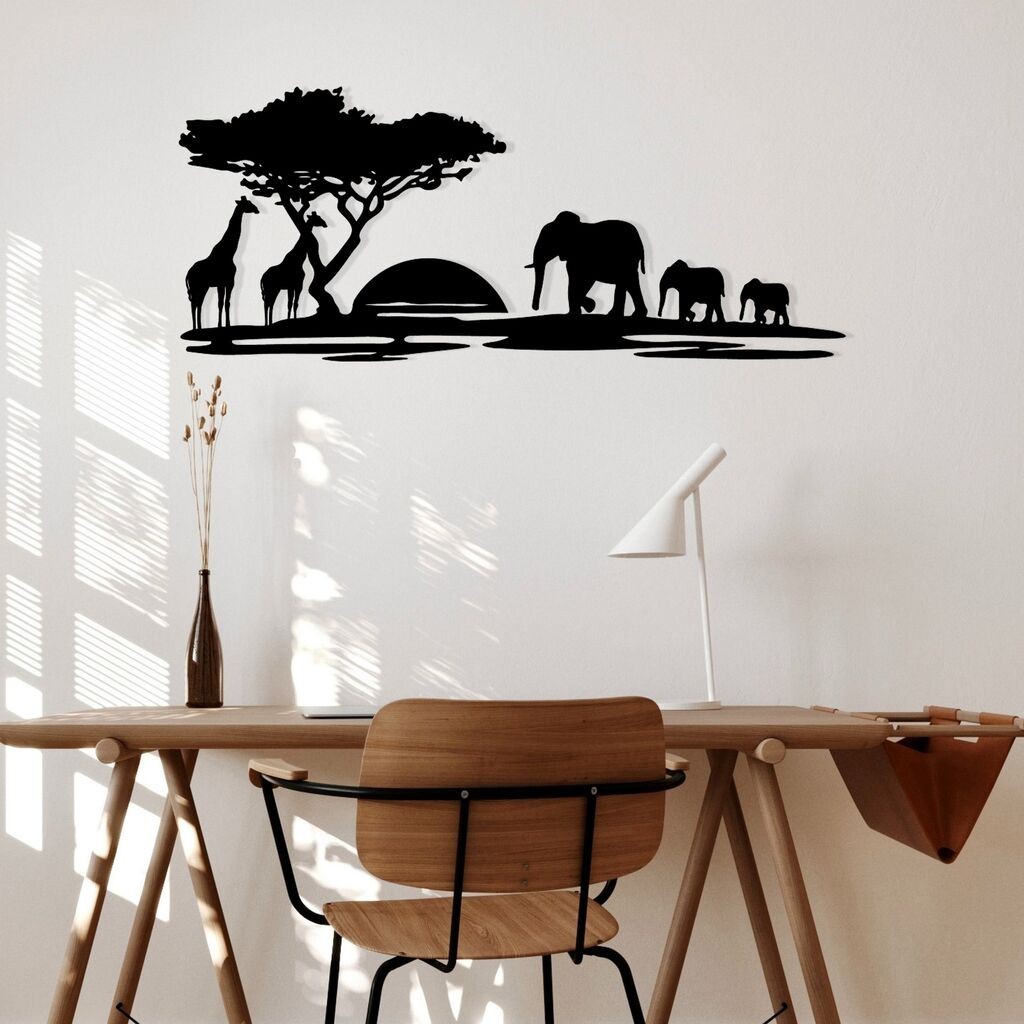 Wallity dzидна декорација Примавера, 68x28 см, црна