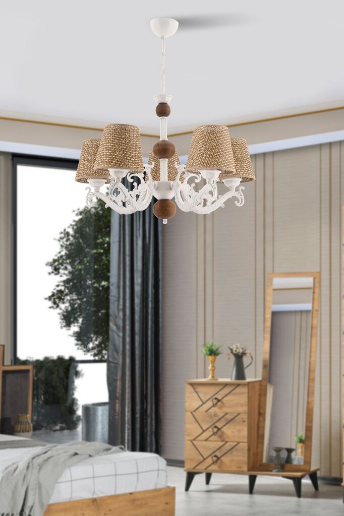 Лустер Opviq Fiona Hazeran, 15x10x13cm, IP20, беж-бела