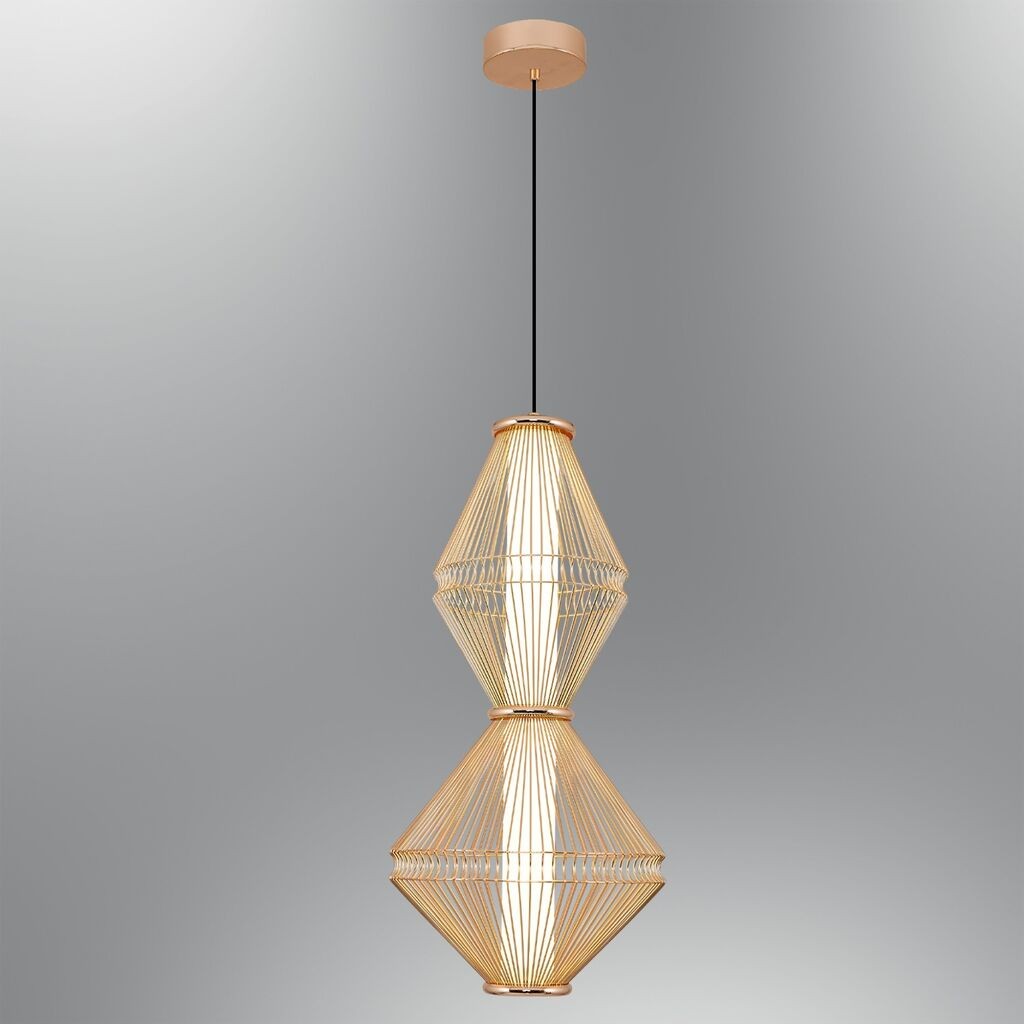 Opviq Luster 3224-2-03, 16W LED, 3000k, 1600 lm, 25cm Златна боја