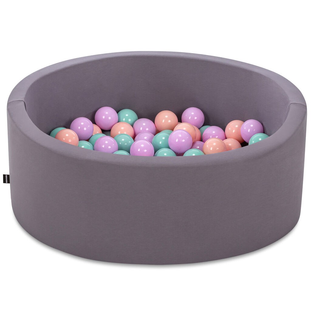 Базен со топчиња Aberto Design, Bubble Pops v14, 85x85x30 см, сив