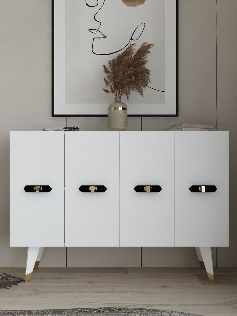 Конзолна маса Hanah Home Quart V, 120x80x29,6 см, бела