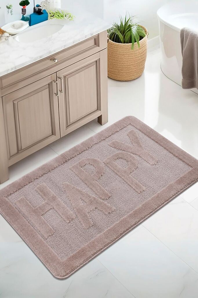 Тепих за бања L'essentiel Maison Happy, 60x100 см, кафеав