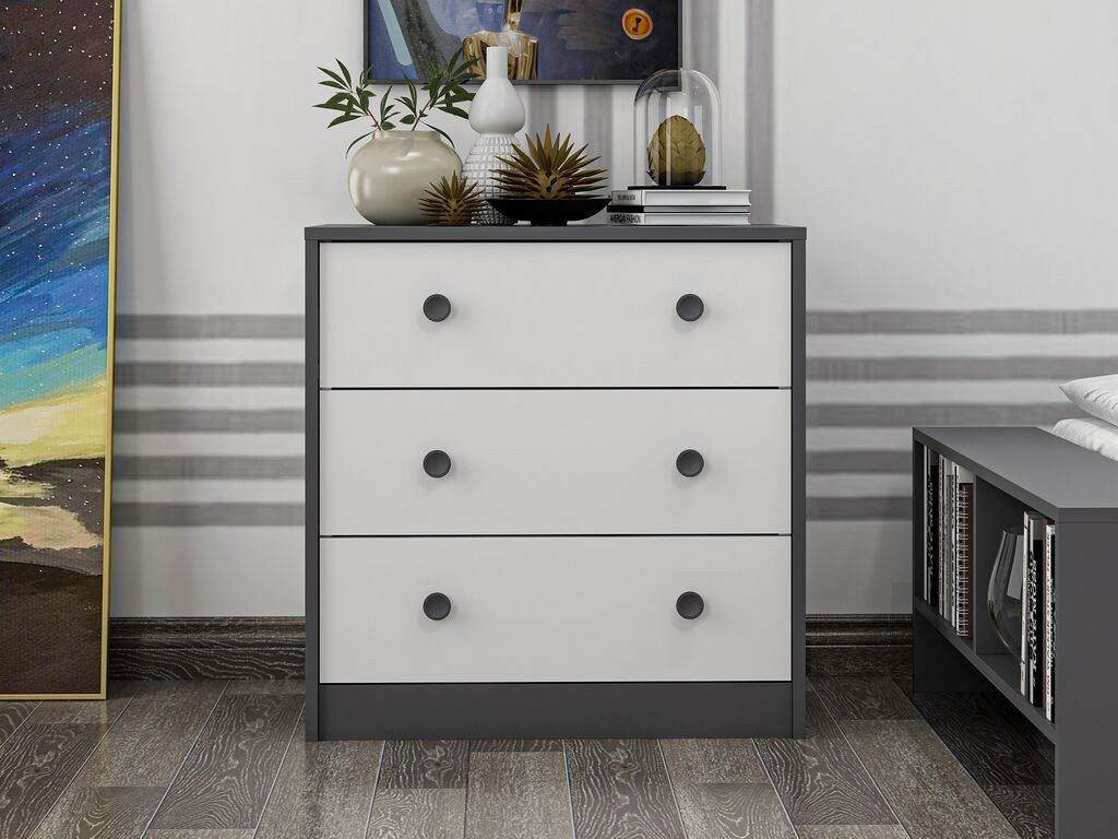 Конзолна маса Hanah Home Life, 72x74x42 см, бела