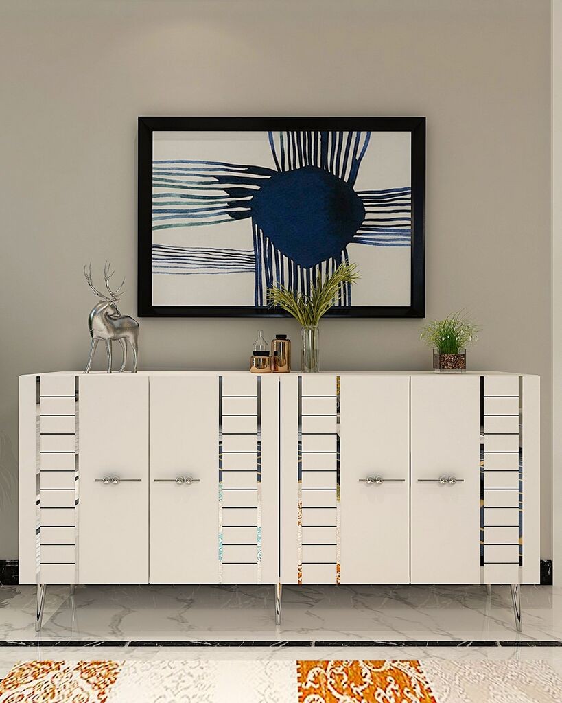 Конзолна маса Hanah Home Imre, 150x75x35 см, бела