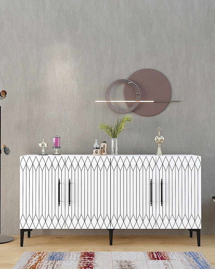 Конзолна маса Hanah Home Ressi, 150x75x35 см, бела